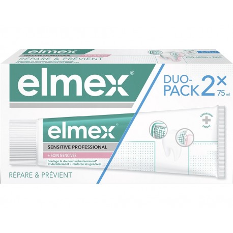 Elmex Sensitive Professional + Gum Care Toothpaste 2 x 75 ml 8718951545526