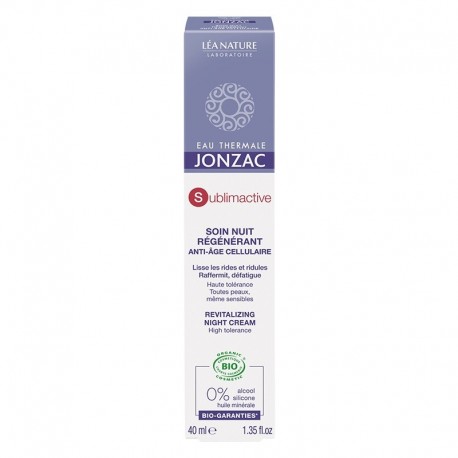 Eau de Jonzac Sublimactive Soin Nuit Régénérant 40 ml 3517360016482