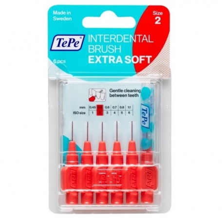 Tepe Interdental Brush Extra Soft Red 0.5 mm 7317400013145