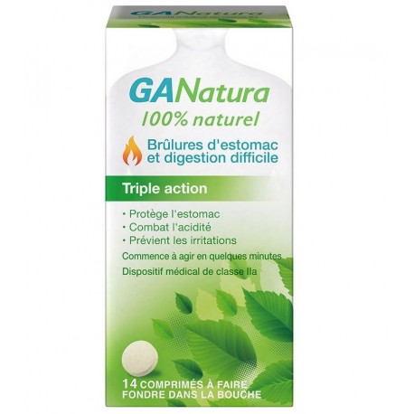 GANatura Heartburn and Difficult Digestion 14 Tablets 3528285210978
