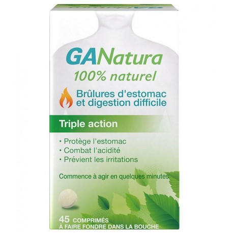 GANatura Brûlures d'Estomac et Digestion Difficile 45 comprimés 3059948007081