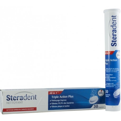 Steradent Triple Action Plus 30 Comprimés 3059946316376