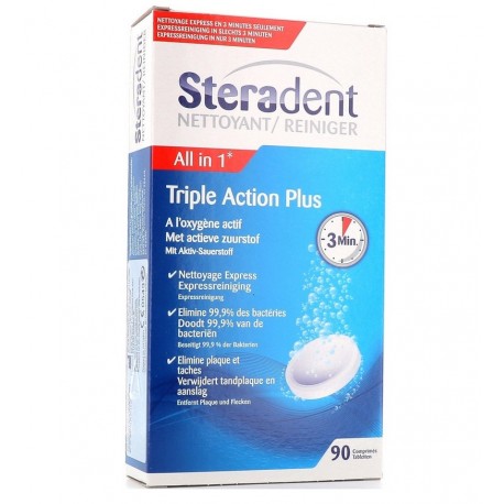 Steradent Triple Action Plus 90 Comprimés 3059946240633