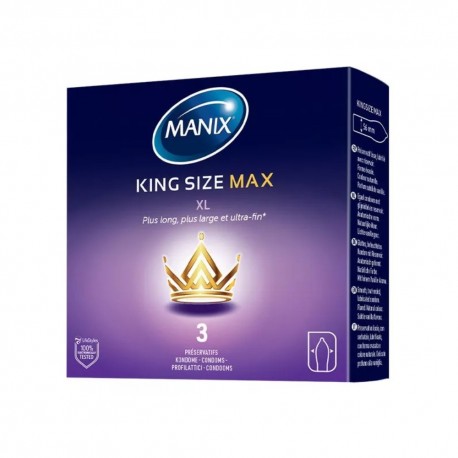 Manix King Size Max 3 Préservatifs 3532281678106