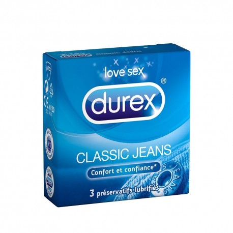 Durex Classic Jeans 3 Préservatifs 5038483448083