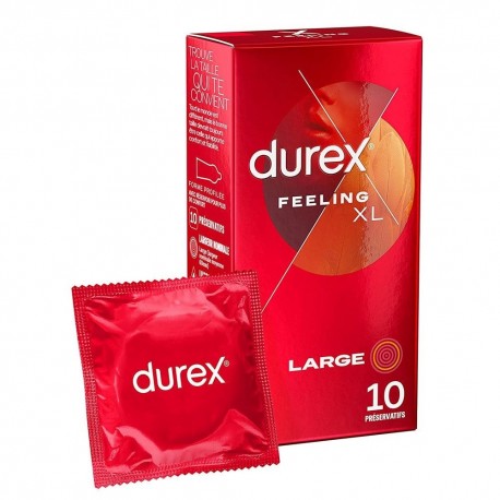 Durex Feeling XL 10 Préservatifs 3059948007128