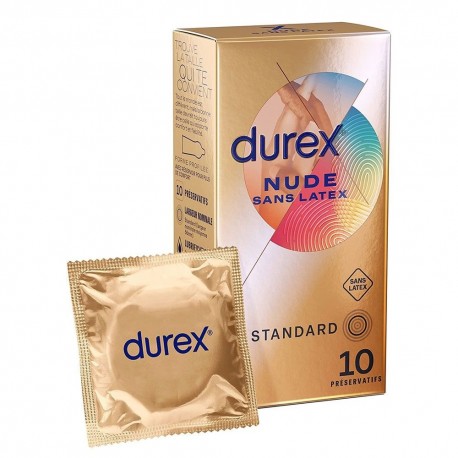 Durex Nude Sans Latex 10 Préservatifs 3059948007142