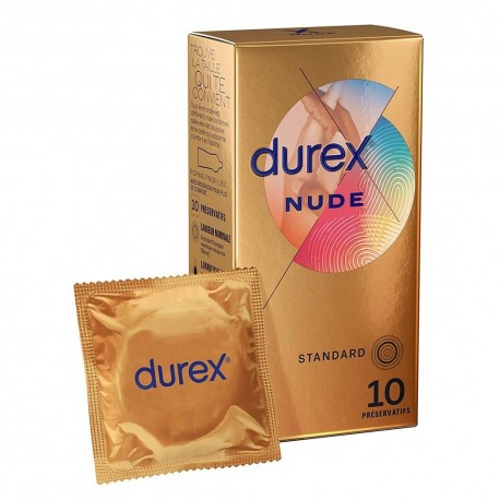 Durex Nude Standard 10 Préservatifs 3059944118613