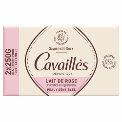 Rogé Cavaillès Savon Surgras Extra-Doux Lait de Rose 2 x 250 g 3596490001834