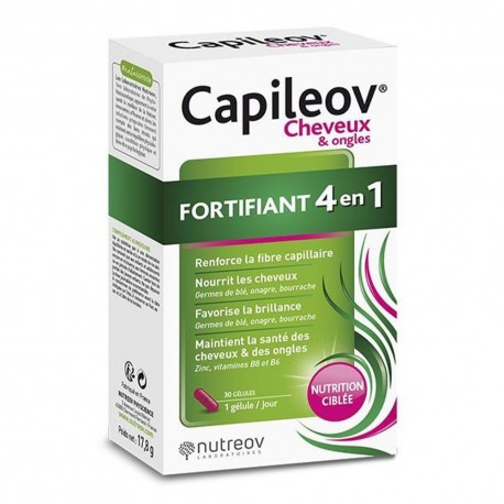 Nutreov Capileov Cheveux & Ongles Fortifiant 4en1 30 Gélules 3401598289186