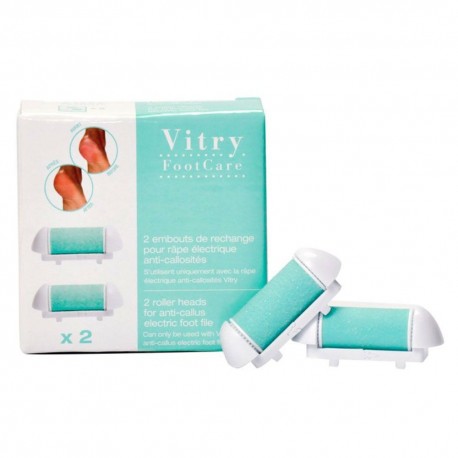 Vitry 2 Embouts de Rechange pour Râpe Électrique Anti-callosités 3538898885036