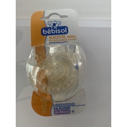 Bébisol Sucette Physiologique Nûby Silicone 6 à 36 mois 3595897946397