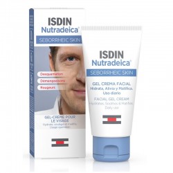 Isdin Nutradeica Gel-Crème Visage Peau Séborrhéique 50 ml