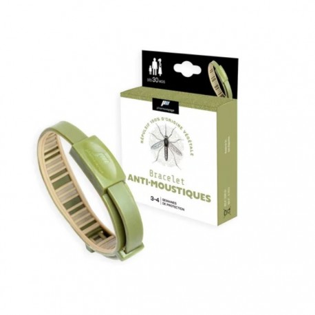 Pharmavoyage Bracelet Anti-Moustiques Kaki 0604375001138