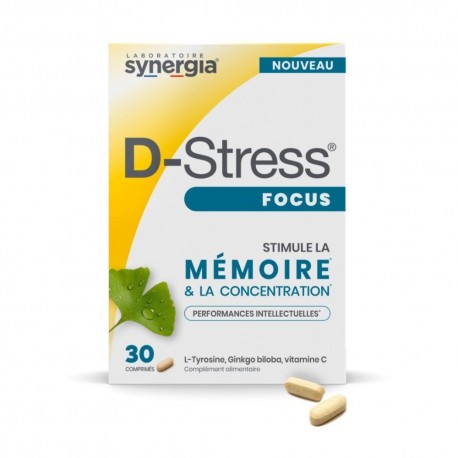 Synergia D-Stress Focus 30 Comprimés 3760139290723