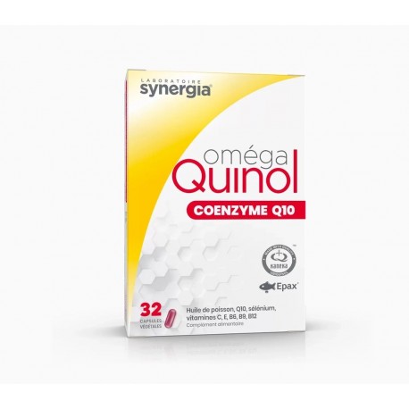 Synergia Oméga Quinol 32 Capsules 3760139290037