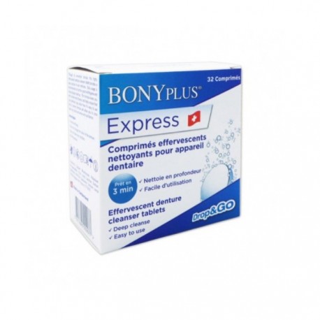 Bonyplus Express 32 Comprimés Effervescents Nettoyants 7611645000077