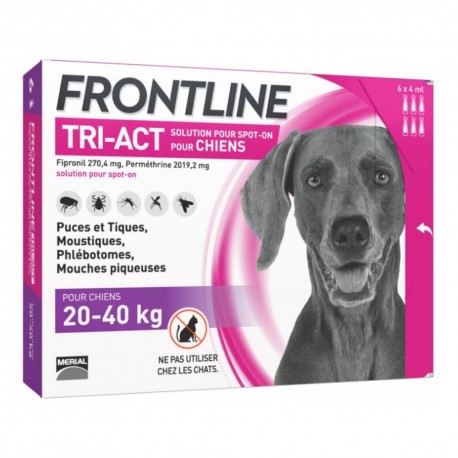 Frontline TRI-ACT Chiens 20-40 kg 6 Pipettes 3661103046875