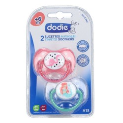 Dodie 2 Sucettes Anatomiques Silicone +6 mois A18 3700763503189