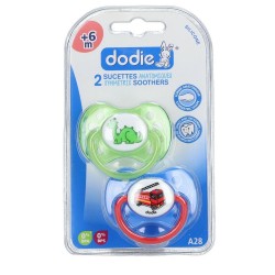 Dodie 2 Sucettes Anatomiques Silicone +6 mois A28 3700763503196
