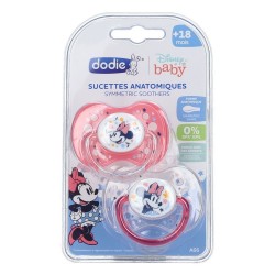 Dodie 2 Sucettes Anatomiques Silicone +18 mois Minnie A66 3700763503011