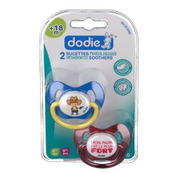 Dodie 2 Sucettes Physiologiques Silicone +18 mois P50 3700763502151