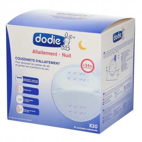 Dodie Allaitement Coussinets d'Allaitement Nuit x 30 3700763501376