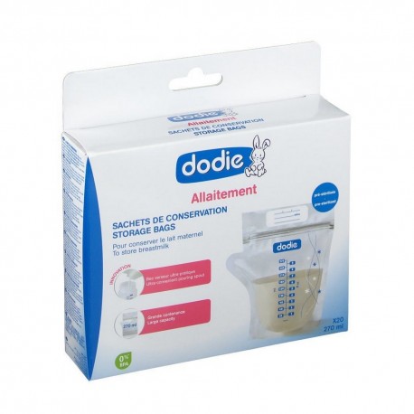 Dodie Allaitement Sachets de Conservation x 20 3700763501819