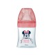 Dodie Biberon Initiation+ Anti-Colique Tétine Ronde 3 Vitesses 150 ml Débit 1 0-6 Mois Minnie 3700763507637