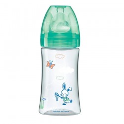 Dodie Biberon Initiation+ Anti-Colique Tétine Ronde 3 Vitesses 270 ml Débit 2 0-6 Mois 3700763536897