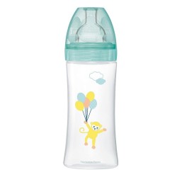 Dodie Sensation+ Anti-Colic Baby Bottle Flat Teat 330 ml Flow 3 +6 Months Air