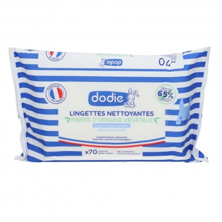 Dodie Lingettes Nettoyantes Dermo-Apaisantes x 70 3700763508702