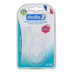 Dodie Sensation+ Tétine Plate Anti-Colique +18 mois Débit +18 mois 3700763502632