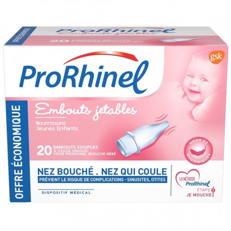 Prorhinel 20 Embouts Jetables Souples 3401520524781