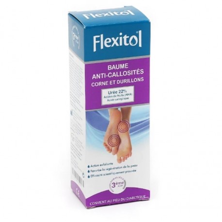 Flexitol Baume Anti-Callosités Corne et Durillons 22% d'Urée 56 g 3615840000003