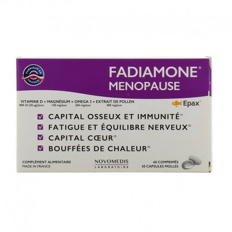 Fadiamone Ménopause 60 Comprimés + 30 Capsules Molles 3700840000075