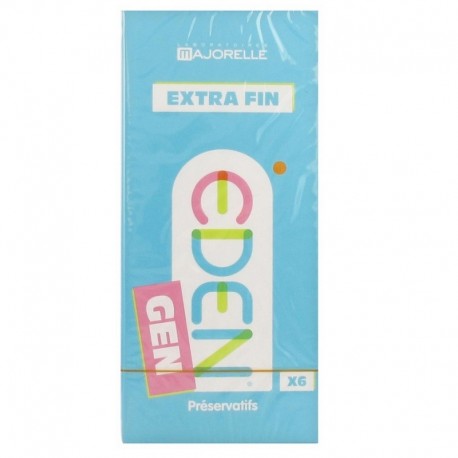 Eden Gen Extra-Fin 6 Préservatifs 3664789000131