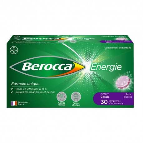Berocca Energie Cassis 30 Comprimés Effervescents 3534510000702