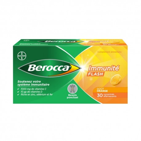 Berocca Immunité Flash 30 Comprimés Effervescents 3534510001129