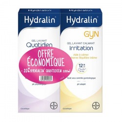 Hydralin Gyn Gel Lavant 200 ml + Hydralin Quotidien Gel Lavant 200 ml 3401397049035