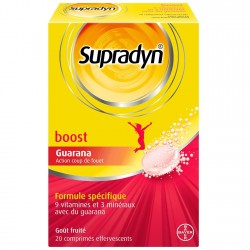 Supradyn Boost 20 Comprimés Effervescents 3401546652512