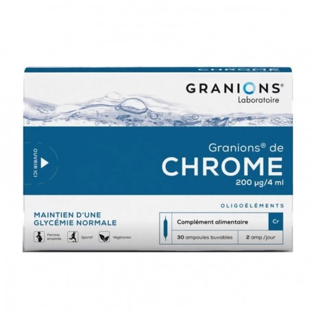 Granions Chrome 200 µg 30 Ampoules 3760155210446