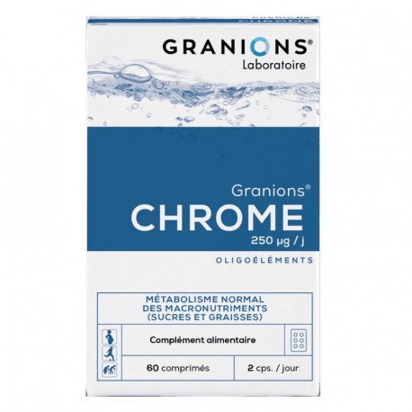 Granions Chrome 250 µg 60 Comprimés 3760155212303