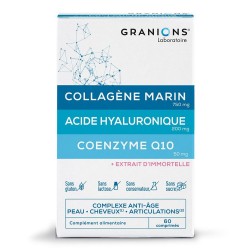 Granions Collagène Marin Acide Hyaluronique Coenzyme Q10 60 Comprimés 3760155216141