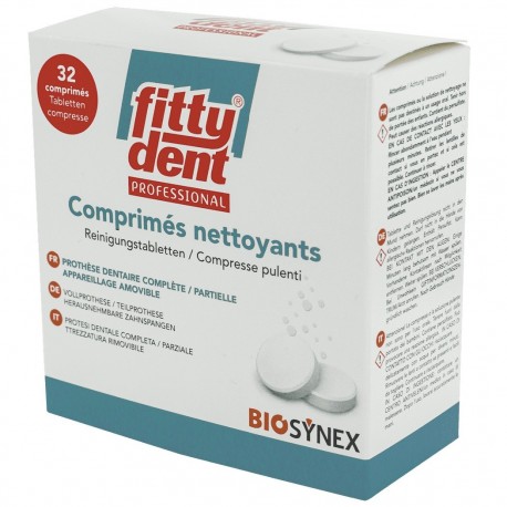 Fittydent Professional Comprimés Nettoyants 32 Comprimés 9002240210325