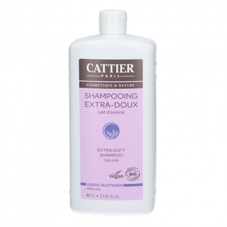 Cattier Extra-Soft Shampoo Oat Milk 1L 3283950911924