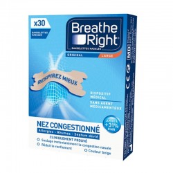 Breathe Right Original Nasal Strips Large Size x 30