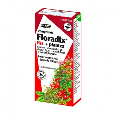 Salus Floradix Fer + Plantes 84 Comprimés 4004148059018