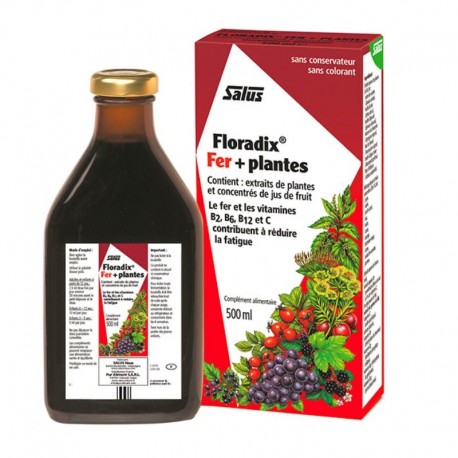 Salus Floradix Iron + Herbs 500 ml 4004148047503
