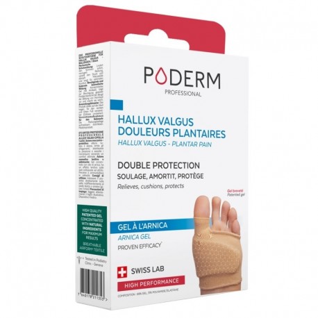 Poderm Plantar Pain Hallux Valgus Protection Size L 7640178211377